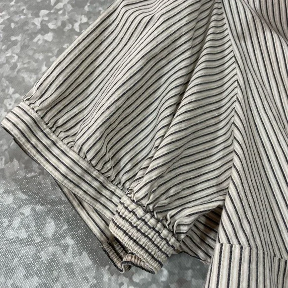 Lane Bryant Women's Plus Size Striped Ruffle Button Up Top - Size 18/20 - Blouse - Picture 4 of 6